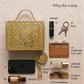 Maharani Square Lippan Art Handcrafted Box Bag