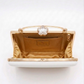 White Trapezium Clutch Sling – Plain Handcrafted Bag