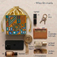 Festive Gold Lippan Art Medium Potli Sling