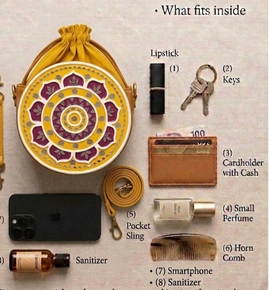 Purple Glaze Festive Lippan Art Circle Sling