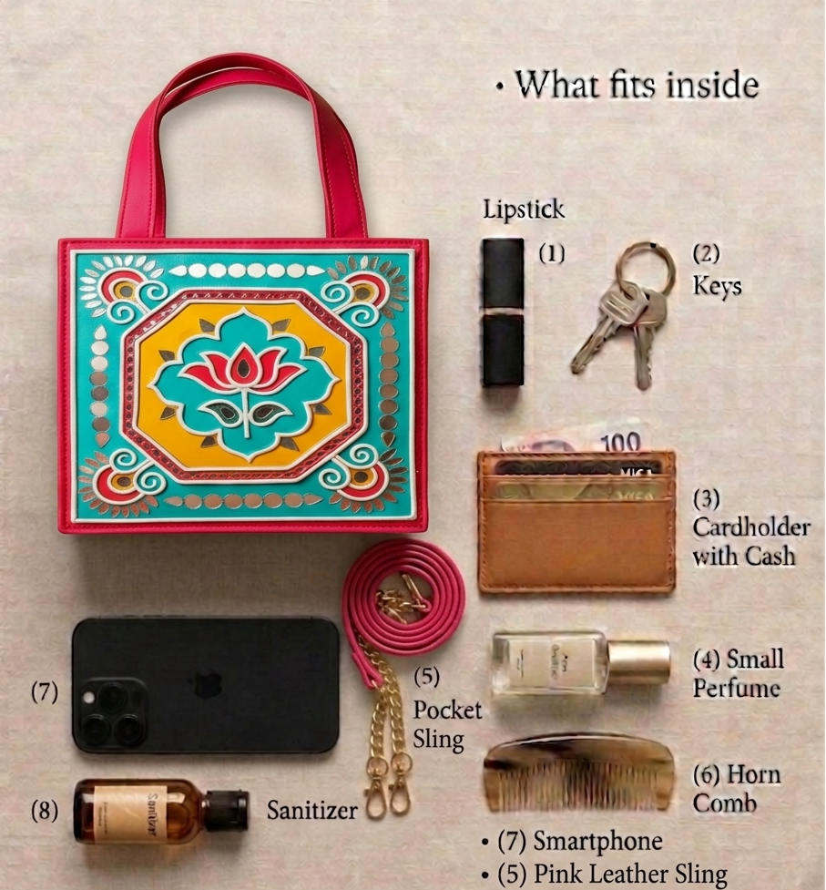 Lotus Mini Handcrafted Handbag