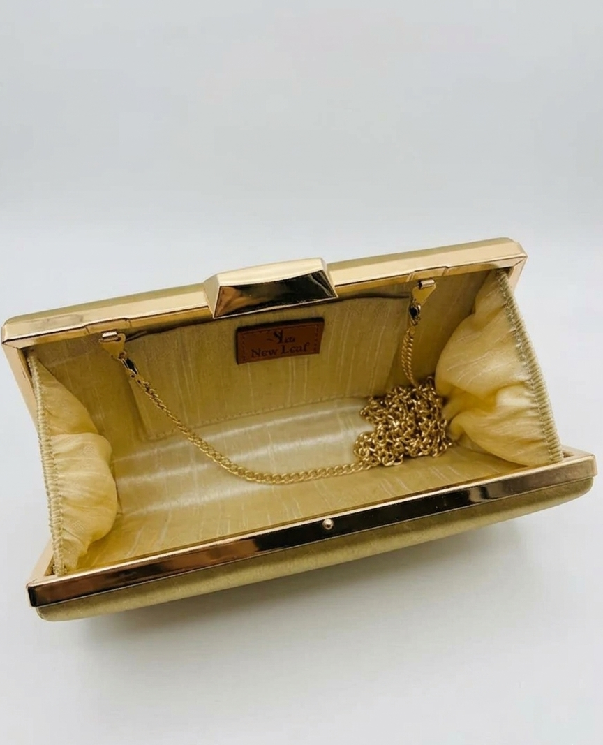 Golden Rectangle Clutch Sling – Plain Handcrafted Bag