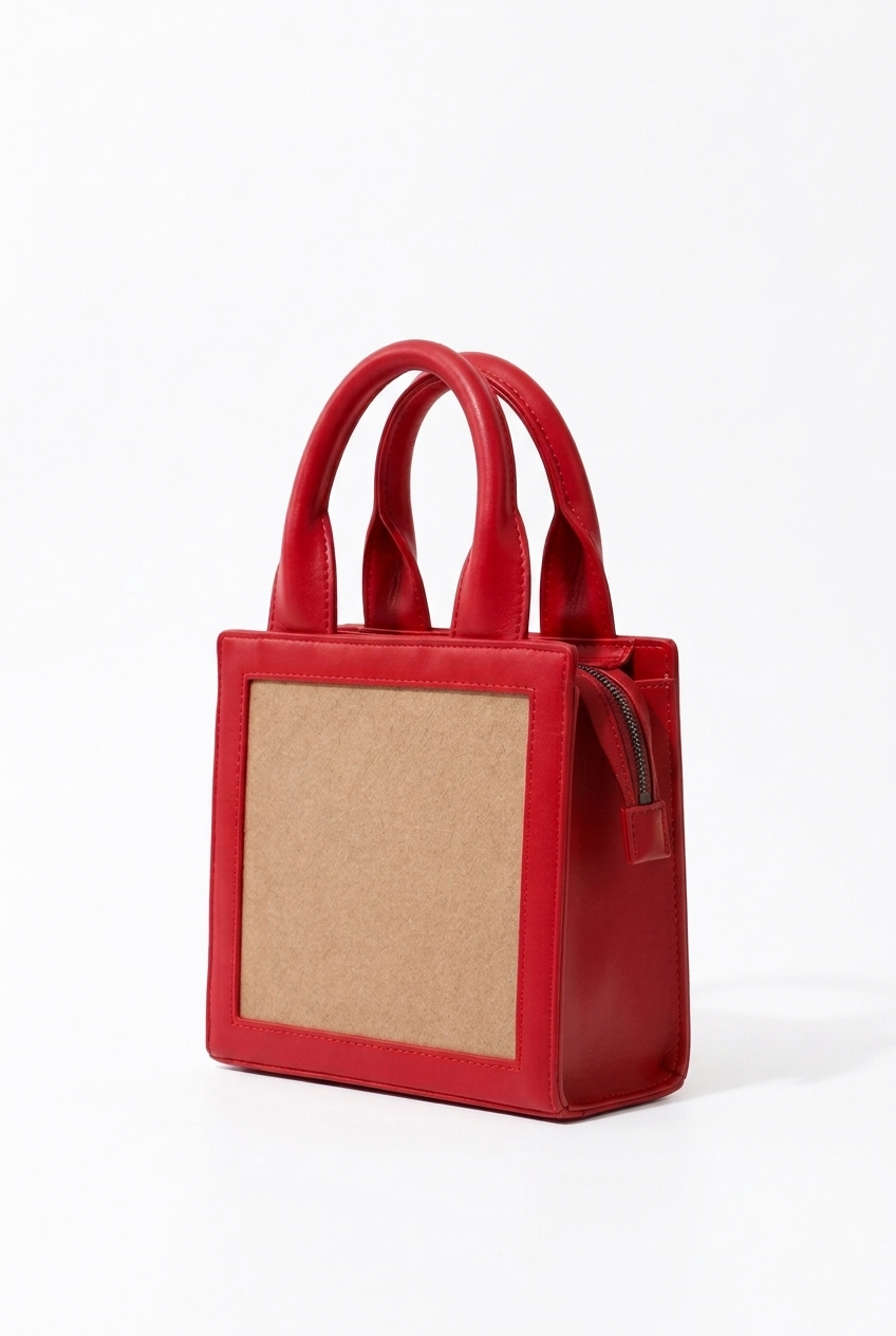New Leaf Red Handbag / Sling – Plain Handcrafted Bag