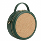 New Leaf Dark Green Circle Handbag / Sling – Plain Handcrafted Bag