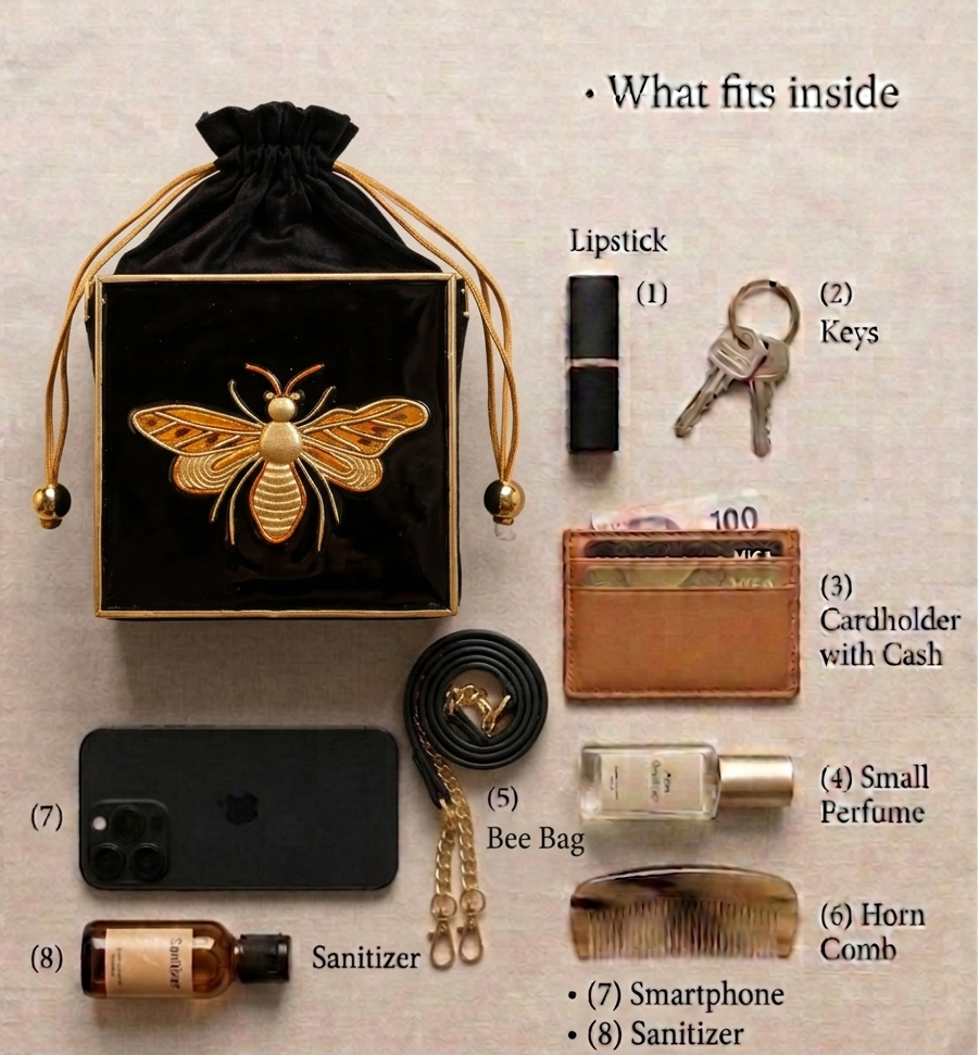 Butterfly Lippan Art  Medium Potli Sling