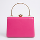 Pink Trapezium Clutch Sling – Plain Handcrafted Bag