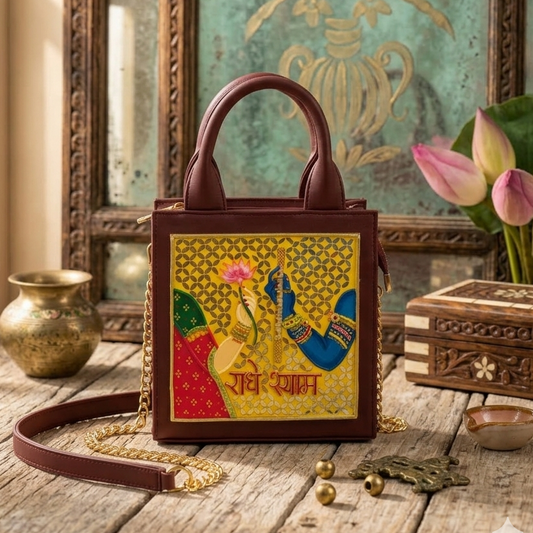 Radhe Shyam Lippan Art Handbag/ Sling