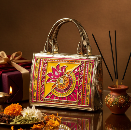 Lotus Lippan Art Handcrafted Handbag / Sling