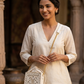 Classic White Lippan Art Medium Potli Sling