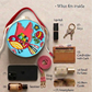 Bird Lippan Art Handcrafted Circle Potli Bag