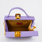 Lotus Pastel Rectangle Lippan Art Box Bag