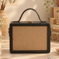 New Leaf Black Rectangle Box Sling – Plain Handcrafted Bag