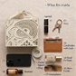 White Bird Lippan Art Handcrafted Potli Bag