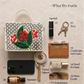 Wildflower Lippan Art Handcrafted Rectangle Box Bag