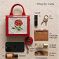 Rose Handcrafted Lippan Art Handbag/ Sling