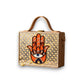 Hamsa Lippan Art Handcrafted Rectangle Box Bag