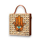 Hamsa Square Lippan Art Handcrafted Box Bag