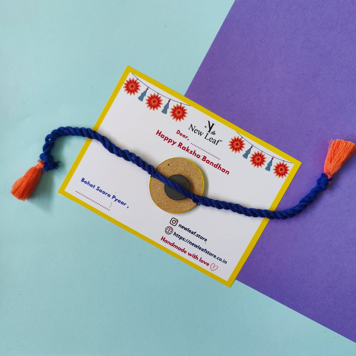 Teddy Bear Hand painted Rakhi