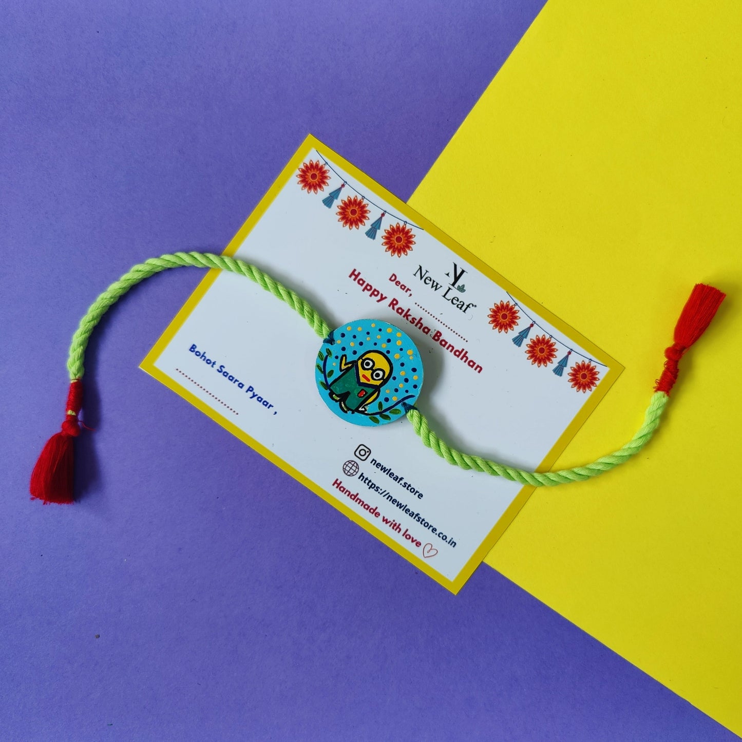 Minions Hand painted Rakhi