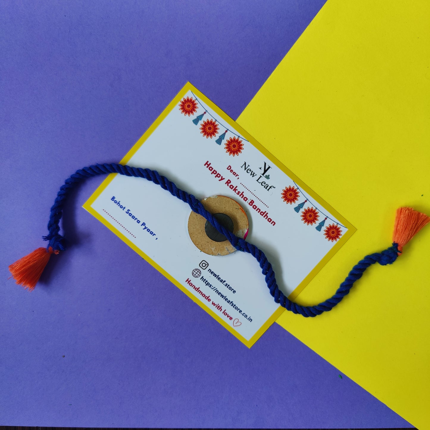 Unicorn Hand painted Rakhi