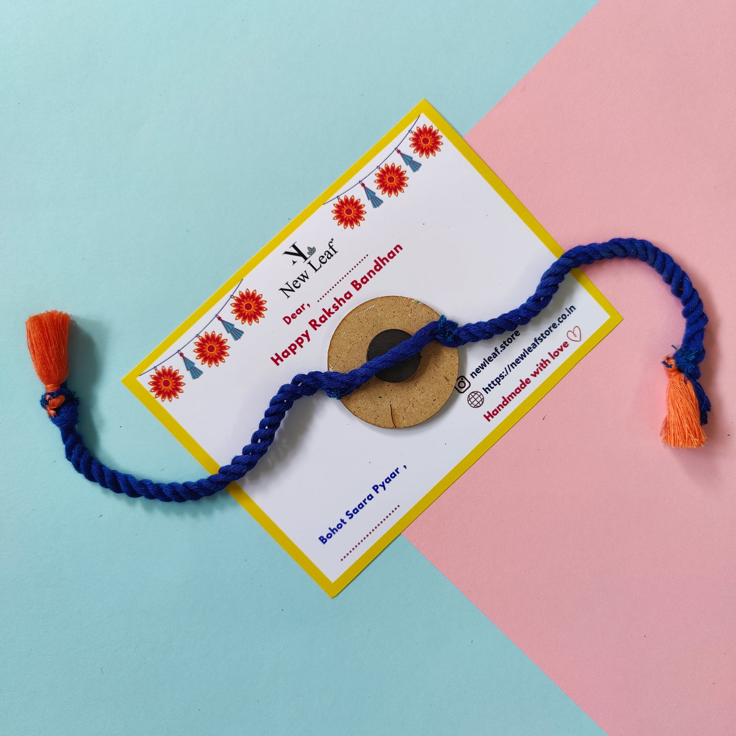 Cow Hand painted Rakhi