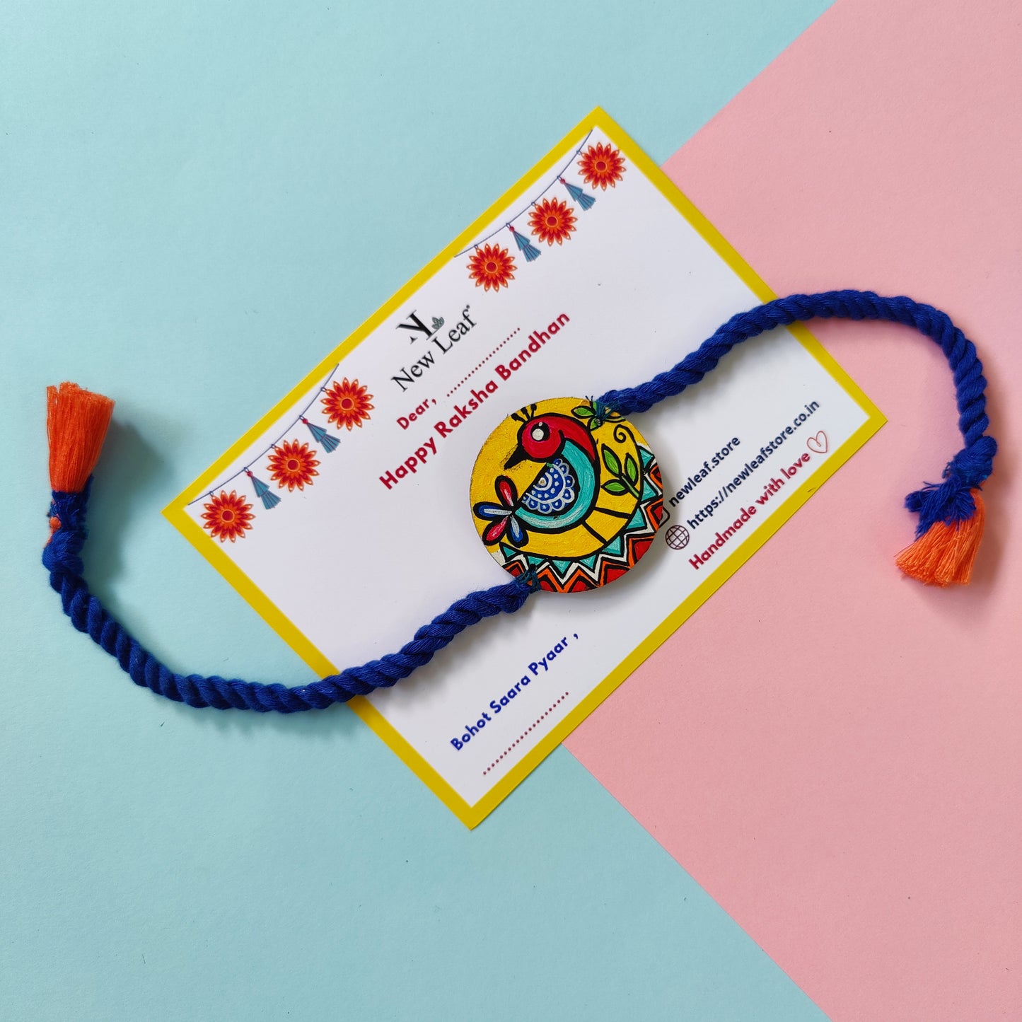Bird Hand painted Rakhi