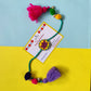 Lotus Handpainted Set of Raki & Lumba Rakhi