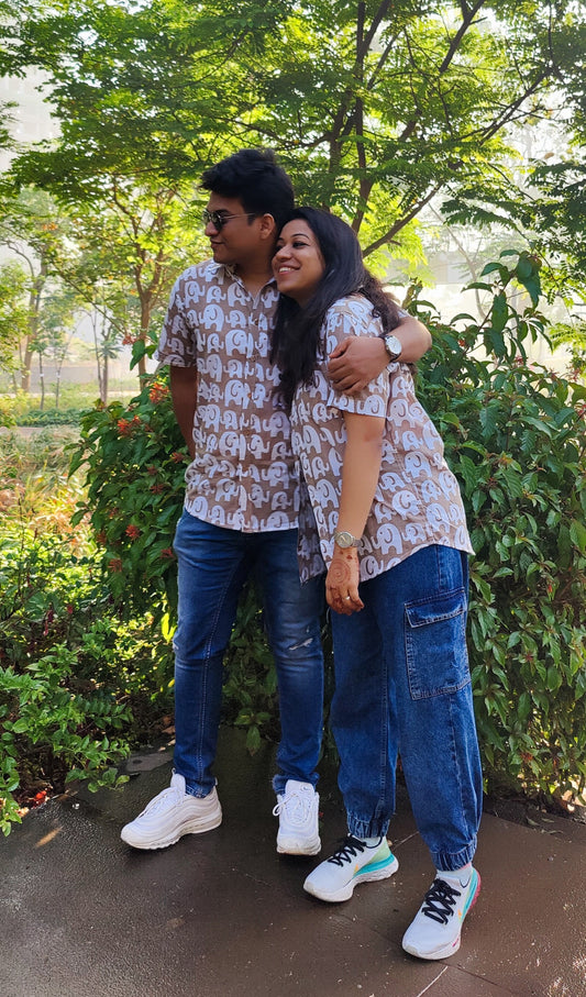 Elephant Unisex Short Sleeves Shirt