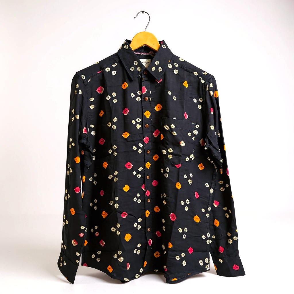 Kala Tikka Handcrafted Pure Bandhani Unisex Shirt