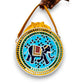 Indie Elephant Lippan Art Handcrafted Potli Bag with Sling