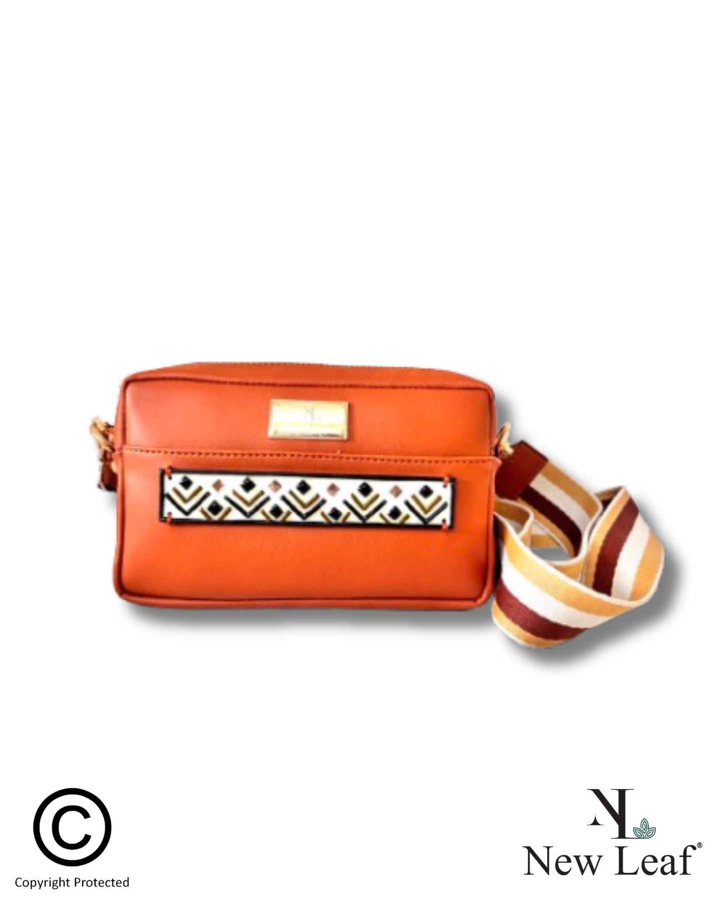 Everyday Charm Handcrafted Lippan Art Mobile Sling