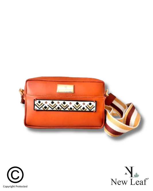 Everyday Charm Handcrafted Lippan Art Mobile Sling