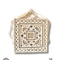White Mandala Lippan Art Handcrafted Potli Bag