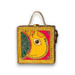 Mini Ganpati Lippan Art Handcrafted Square Box Bag