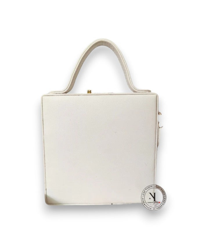 Mini Lotus Lippan Art Handcrafted Square Box Bag