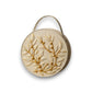 Modern Lippan Art Handcrafted Circle Box Bag with Zipper