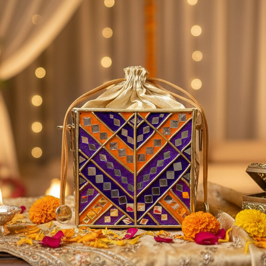 Party Lippan Art Medium Potli Sling