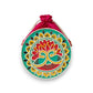 Peacock Lippan Art Handcrafted Circle Potli Bag