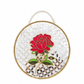 Rose Lippan Art Handcrafted Circle Box Bag with Zipper Handbag / Sling