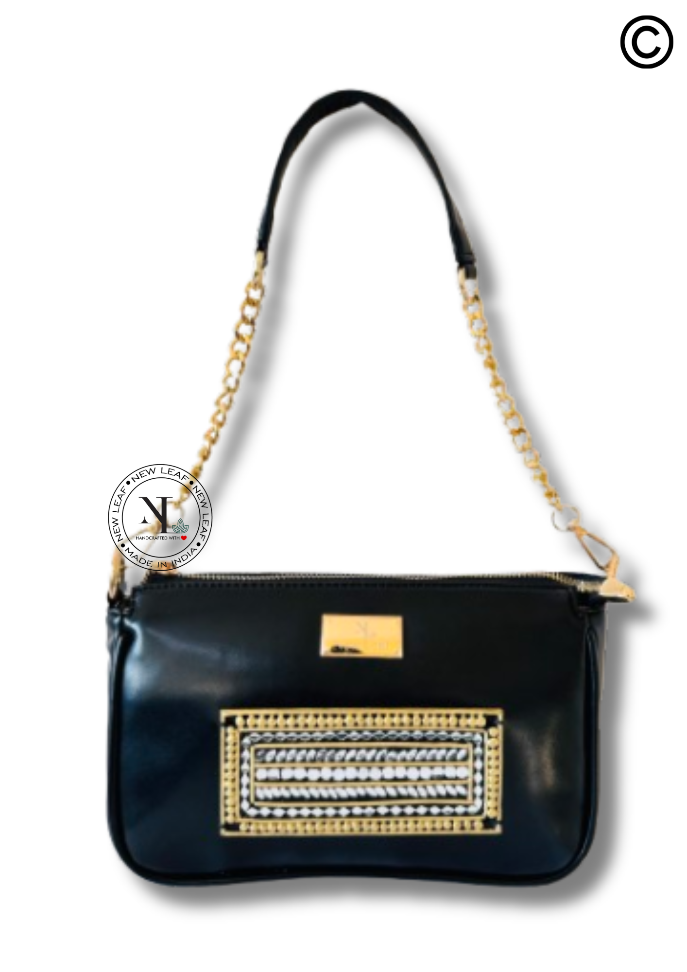 Bagwati Lippan Art Handcrafted Baguette Bag/Sling