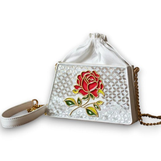 Rosé Grace – Trapezium Potli with Sling