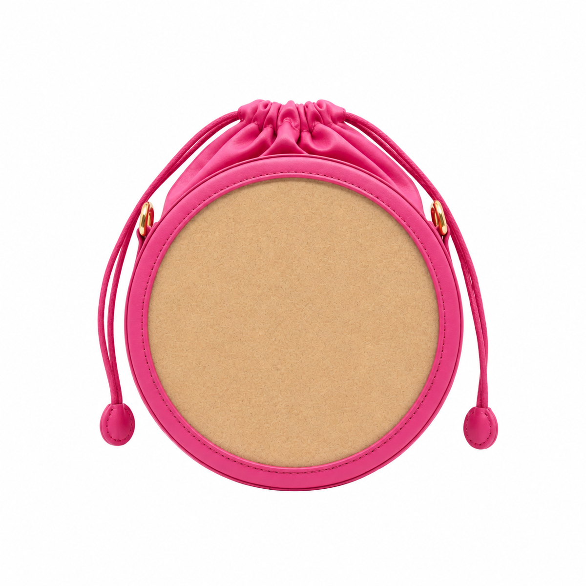 New Leaf Pink Circle Potli Sling – Plain Handcrafted Bag