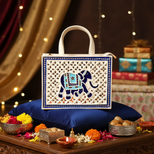 Royal Elephant Lippan Art Handcrafted Sling