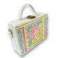 Pastel Lotus Rectangle Lippan Art Box Bag