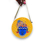 Shreenath JI Lippan Art Handcrafted Potli Bag with Sling