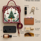 Merry Christmas Gift Handcrafted Lippan Art Box Bag