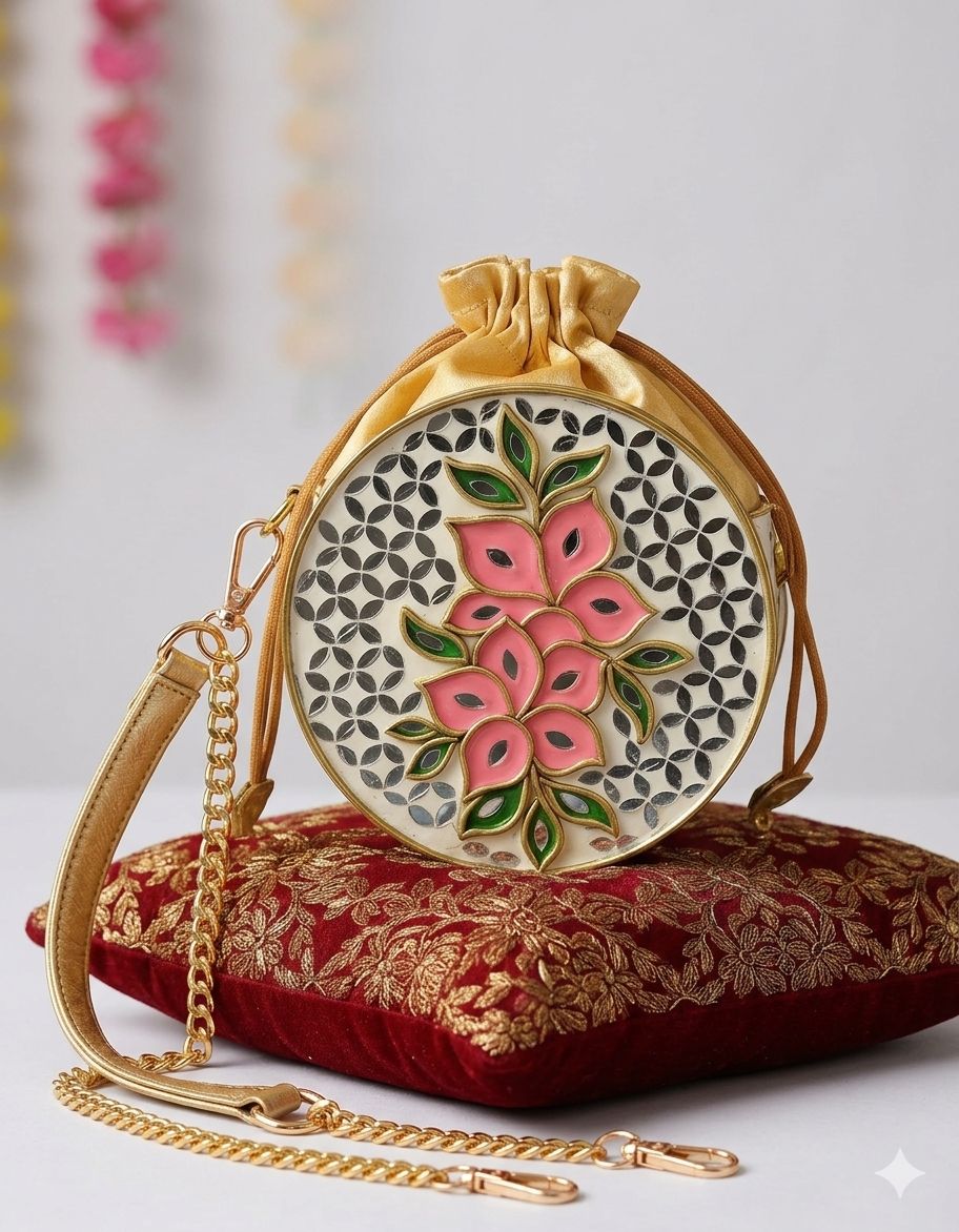 Gulzaar Lippan Art Medium Potli Sling