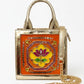 Lotus Handcrafted Lippan Art Handbag/ Sling