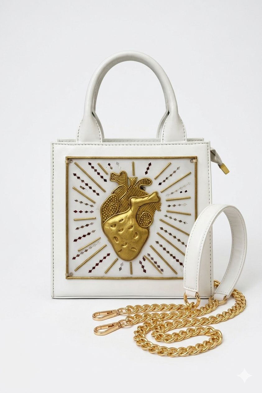 Dil Handcrafted Lippan Art Handbag/ Sling