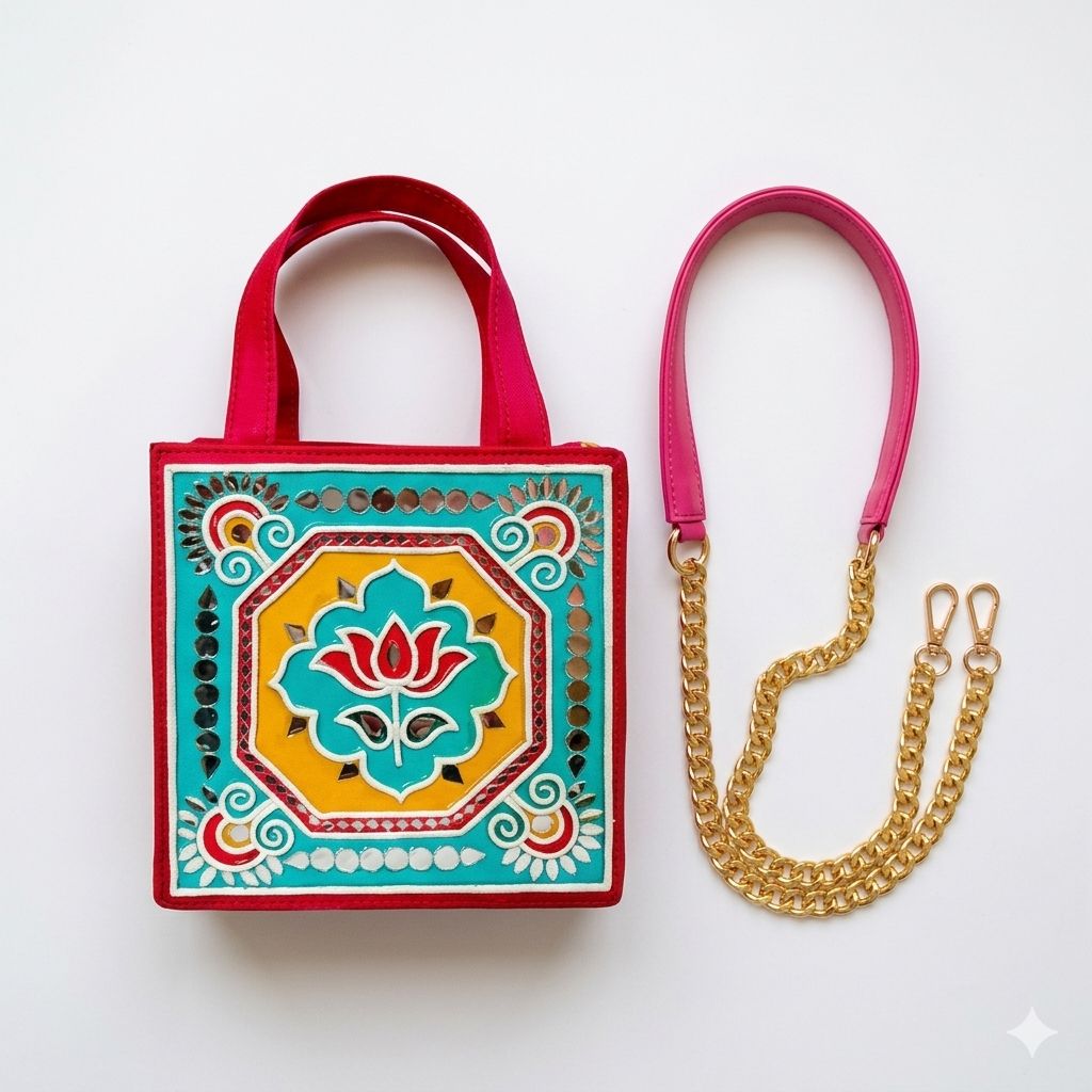 Lotus Mini Handcrafted Handbag